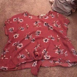 Sienna Sky Pink Flower Blouse